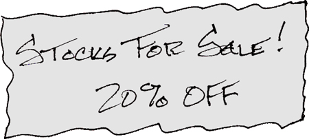 Stocks For Sale Sign 450 Stocks For Sale - 20% Off Sign