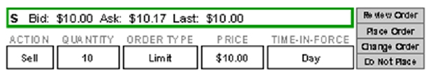 Selling Your Stock - Place Order Selling Your Stock - Place Order